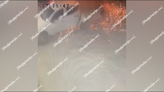 VIDEO/ Report Tv siguron pamjet nga momenti kur shpërthen tritoli në oborrin e OSHEE-së në Shkodër
