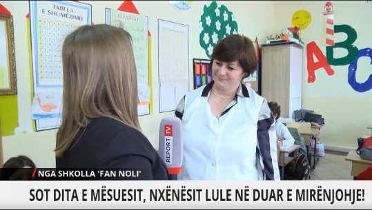 Sot 7 marsi, mësuesja Aida Banja për Report Tv: Të punosh me fëmijët është mrekulli! Janë të gjithë ëngjëj, të falin dashuri