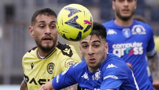 GOLI/ Udinese thellon krizën e Empolit, bardhezinjtë tri pikë në transfertë