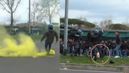 Lazio - Roma/ Kaos para derbit në kryeqytetin italian, përplasje mes tifozëve dhe policisë (VIDEO)