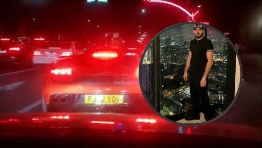 VIDEO/ Iu bllokua ‘Lamborghini’ pasi qarkullonte me shpejtësi deri në 305 km/h, Aleks Vishaj i ndaluar edhe më parë nga policia për të njëjtën arsye