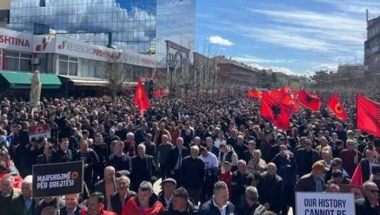 Drejtësi për krerët e UÇK, përfundon marshi më i madh në Kosovën e pasluftës