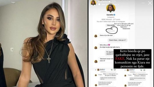 'Donte t'i merrte Instagramin', si qëndron e vërteta për mesazhet virale mes Kiarës dhe shoqes së Luizit