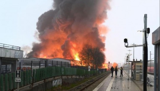 Shpërthim zjarri në depot me  kimikate në Hamburg, policia ngre alarmin për qytetarët
