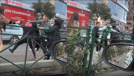 Sherr për gërvishtjen e makinës në Tiranë, disa persona në 'Zog të Zi’ godasin njëri-tjetrin! Policia i shoqëron në komisariat (VIDEO)