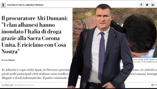 Altin Dumani 'rrëfehet' për 'La Repubblica': Shqipëria nuk ka mafie si Italia! Paratë e pista po investohen edhe në kriptomonedha