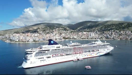 VIDEO me dron/ Saranda ‘gumëzhin’ nga turistët, kroçerja nga SHBA mbërrin në port! Rama: Krenar, 59% më shumë vizitorë se vjet