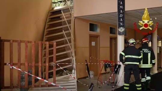 Rrëzohet një shkallë në qendrën islame në Vicenza gjatë namazit, 5 të plagosur