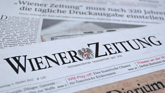 Mbyllet gazeta print austriake më e vjetër në botë, u botua për 320 vite