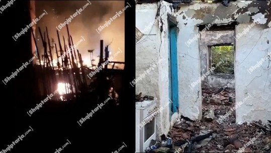 VIDEO/ E la gruaja, dhëndri nga Kosova djeg shtëpinë e vjehrrës në Llakatund të Vlorës! Shkrumbohet nga flakët edhe shtëpia e fqinjit