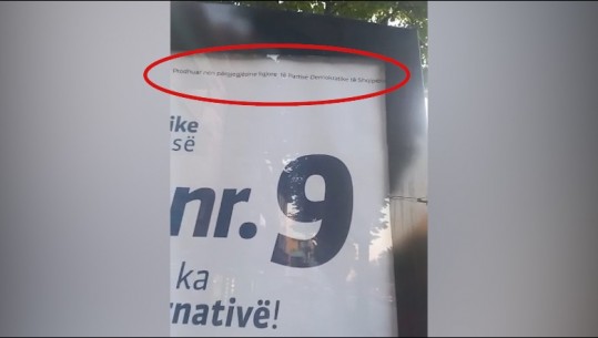 VIDEO/ Berisha ‘nuk i ndahet’ Alibeajt! Ja çfarë bën për të prishur posterat e fushatës së PD