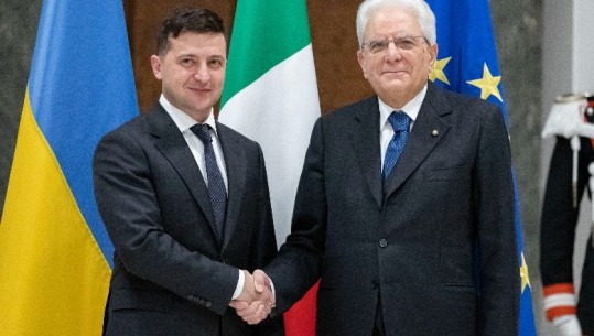Konfirmohet takimi i nesërm mes Presidentit ukrainas Zelensky dhe homologu të tij italian Mattarella