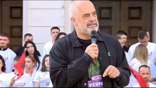 Rama mbyll fushatën në Shkodër: Benet Beci kandidati ideal, as blu as mavi!  Nëse fitojmë bashkinë, zbatojmë dy programe të mëdha investimi