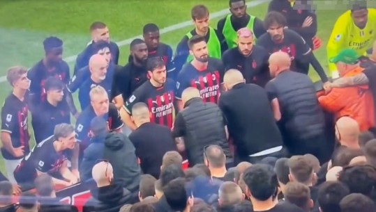 Gatitu para ultrasve, tifozët e Milanit bëjnë për 'ujë të ftohtë' Piolin dhe lojtarët (VIDEO)