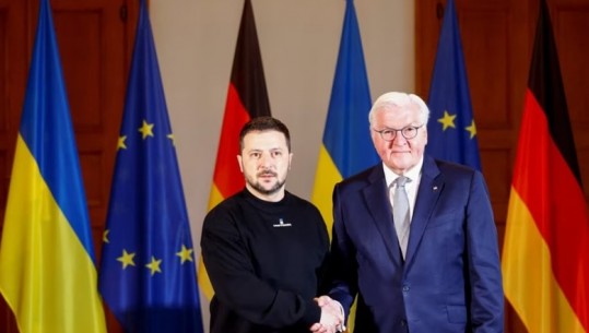 Zelensky viziton Gjermaninë, takohet me presidentin Steinmeier 
