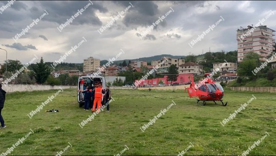 Aksidenti në Prrenjas, dy prej të plagosurve transportohen me helikopter drejt spitalit të Traumës (VIDEO)