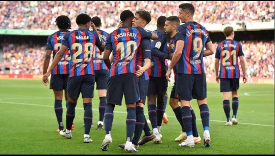 Barcelona bën detyrën ndaj Mallorcas në ndeshjen e parafundit! Dy legjendat e klubit mes lotësh përshëndeten me ‘Camp Nou-n’