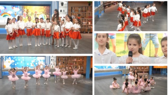Fëmijët 'pushtojnë' studion e Rreze Dielli me kërcime e recitime në ditën e tyre