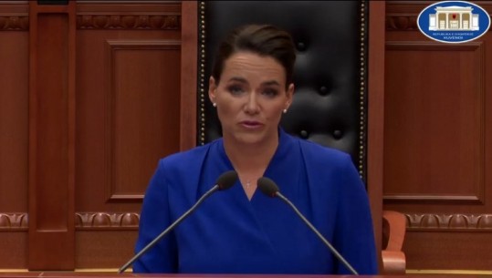 Presidentja e Hungarisë flet në Kuvend: Mbështesim integrimin e Shqipërisë në union, BE ka nevojë për ju