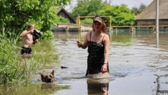 Shpërthimi i Digës, Kievi: 600 km katrorë tokë në Kherson është nën ujë