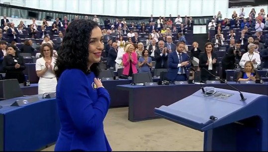 Vjosa Osmani fjalim në Parlamentin Europian: Kosova po përballet me sfida për shkak të forcave keqdashëse! Na ndihmoni të hyjmë në BE 