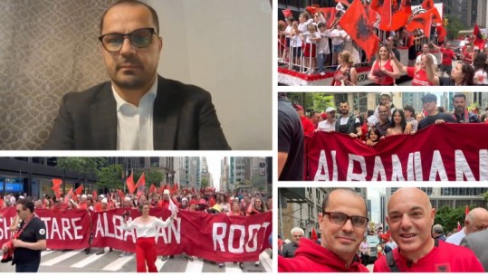 New York- u vishet kuq e zi, ja momentet më të bukura të paradës madhështore shqiptare