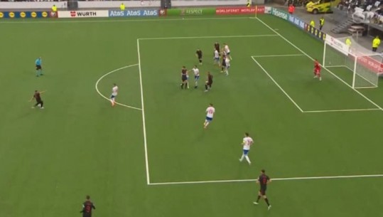 VIDEO/ Kryevepër nga Asllani, gol për manual nga Shqipëria! Muçi 'vulos' ndeshjen në fund
