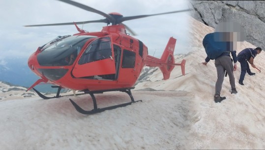 Dy turistët bllokohen në malin e Jezercës për shkak të terrenit me dëborë, VIDEO nga momenti kur shpëtohen
