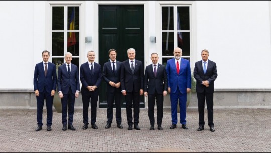 Foto/ Rama në Holandë, merr pjesë në takimin me Stoltenberg dhe liderët e tjerë të vendeve të NATO-s