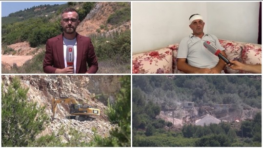 Report Tv në Borizanë ku  shpërthimet në gurore s'ndalen! Banorët të frikësuar nga Rrajat! Jashar Maja: Do të hap luftë, për videon time do flas bota