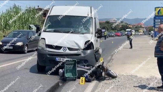 Aksident me vdekje në aksin Lezhë-Shkodër, furgoni përplas për vdekje drejtuesin e motorit