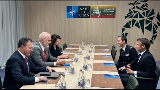 Samiti i NATO në Vilnius, Rama takon Presidentin Macron: Po përgatitet për të ardhur në Tiranë