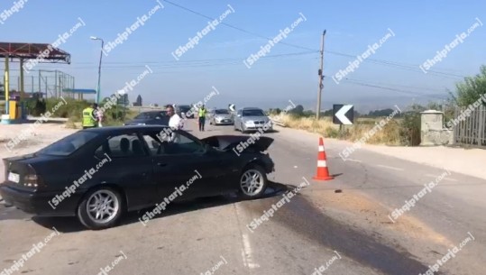Aksident në aksin Korçë-Bilisht, përplasen dy makina me targa greke 