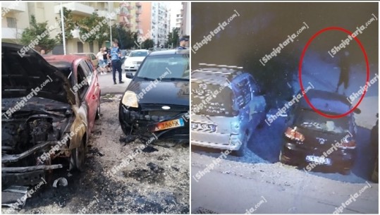 VIDEO+FOTO/ Digjen tre makina në Vlorë! Zjarrvënësi me bidon benzinë filmohet duke i vënë flakën, pronari i mjetit: Punoj në ndërtim, s’kam konflikte