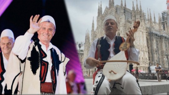 Sipërmarrësi shqiptar mahnit me lahutën e tij turistët në ‘Piazza del Duomo’ në Milano