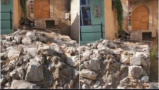 Auron Tare denoncon shkatërrimin e mureve të mbetura nga Kështjella e Onhezmit:  U dëmtuan me pasion nga të gjithë kryebashkiakët e Sarandës moderne