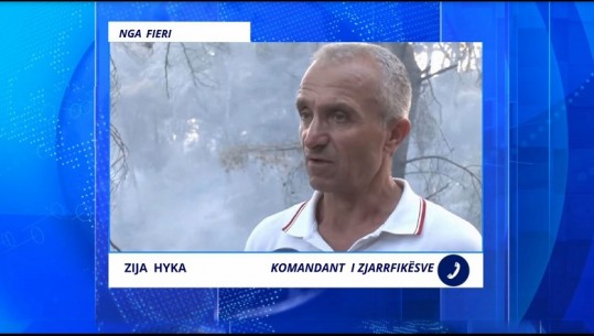Zjarri në Kraps të Fierit, komandanti i zjarrfikësve në Fier: Situata problematike, flakët favorizohen nga era dhe terreni i vështirë