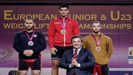 Ertian Kofsha kampion Europe në peshëngritje, Shqipëria siguron tre medalje! Enkileda Carja tjetër rekord