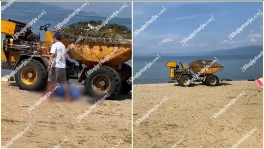 VIDEO/Po pushonte në liqenin e Pogradecit, pushuesi goditet nga fadroma që po pastronte zonën! Dërgohet te Trauma