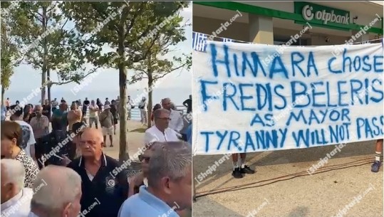 Protestë për lirimin e kryebashkiakut të zgjedhur të Himarës, prezent kryebashkiaku i Athinës dhe i Selanikut! Beleri nga burgu: Jam i fortë, drejtësia fiton
