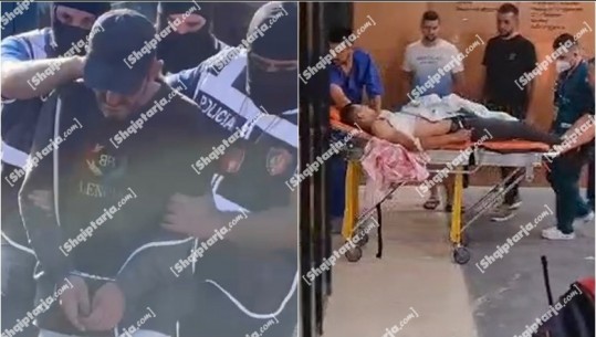 VIDEO-LAJM/ U plagos me thikë në qafë pasi ndërhyri për të shuar sherrin, momenti kur efektivi i policisë mbërrin në spital