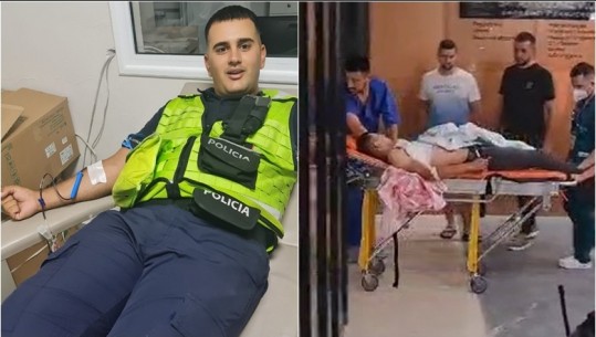 Humanizëm e solidaritet/ Policët japin gjak për të shpëtuar jetën e kolegut Redin Caushaj! Efektivi ndërhyri të shuante sherrin u godit me thikë e rrezikonte jetën (VIDEO) 