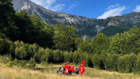 VIDEOLAJM/ Mbeti në shtegun Theth-Valbonë, shpëtohet me helikopter turistja spanjolle shtatzënë