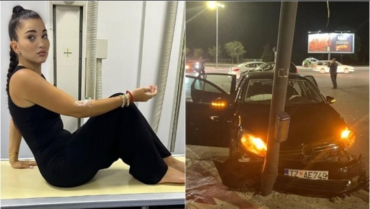 FOTOT/ Këngëtarja shqiptare pëson aksident me makinë: Mund të kisha vdekur
