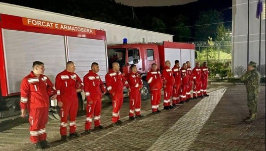Zjarri te fusha e plehrave, Ministria e Mbrojtjes: 20 efektivë të BMEC-së dhe 5 mjete janë nisur drejt Elbasanit