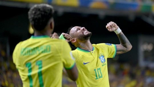 VIDEO/ Neymar futet në histori, sulmuesi thyen rekordin e Pele! Brazili 'show' ndaj Bolivisë