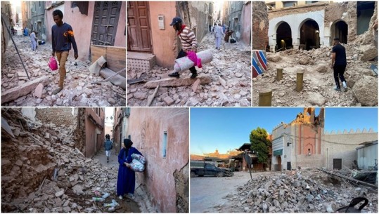 VIDEO+FOTO/ Tërmeti me magnitudë 6.8 ballë në Marok, shkon në mbi 1300 numri i viktimave! Shteti shpall 3 ditë zie kombëtare