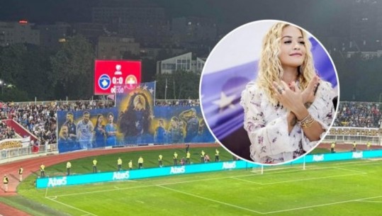 I vendosën fotografinë në stadium, Rita Ora: Të dua Kosovë, vendi im i preferuar në të gjithë botën