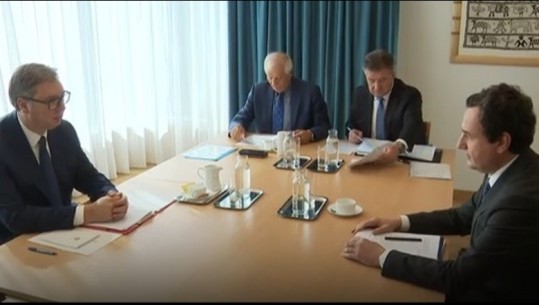 VIDEO/ Publikohen pamjet nga takimi Kurti-Vuçiç në Bruksel