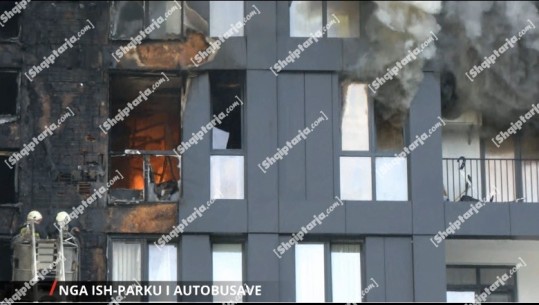 Riaktivizohen vatra zjarri në katet poshtë pallatit 10 katësh, zjarrfikësit në luftë me flakët prej 2 orësh